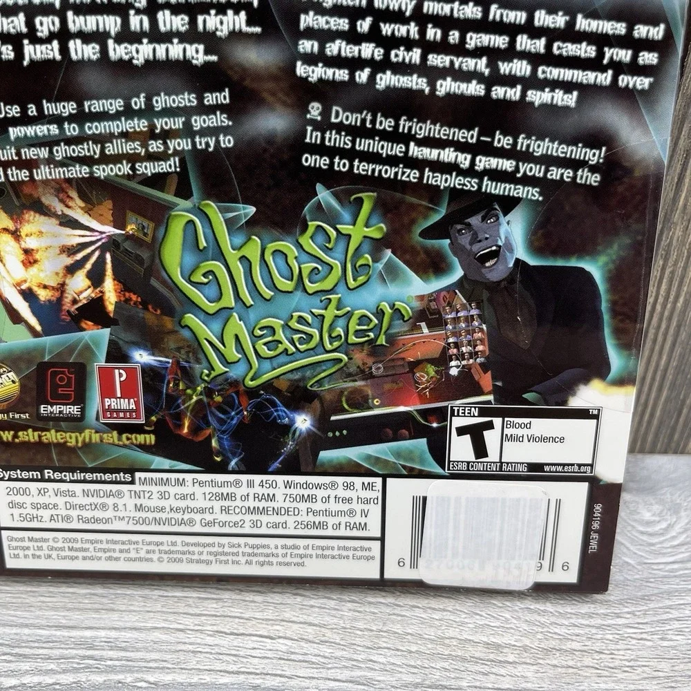 Ghost Master PC CD Rom Game Pc Video Game New SEALED